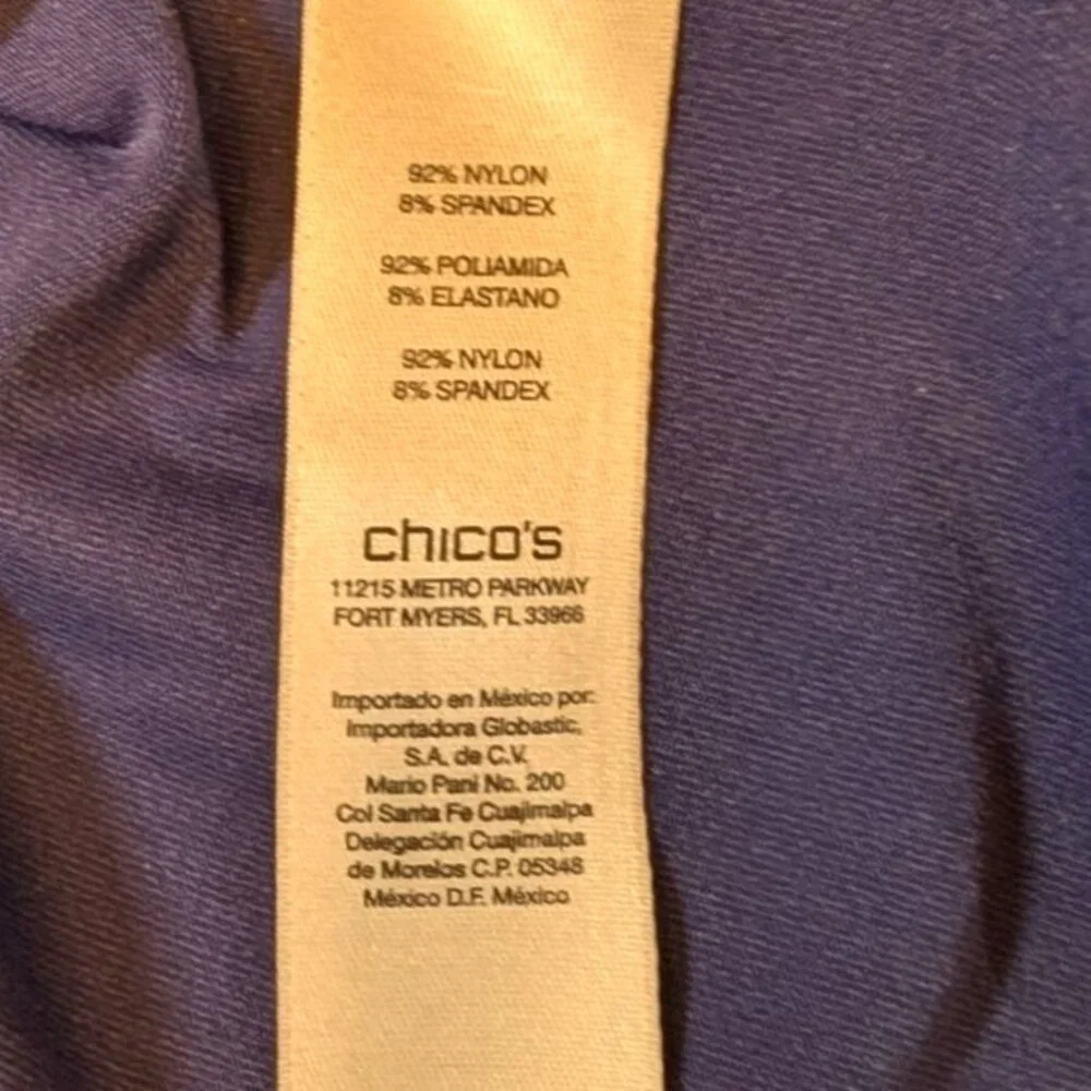 Chico's Tank Top Microfiber Stretch Staple Travel Layering Womens Large 12 - Picture 4 of 8